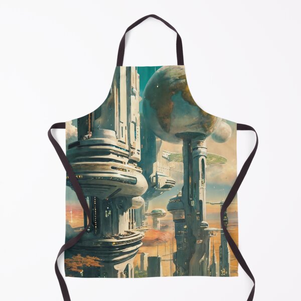 Item preview, the world of the future, art, architecture designed and sold by DonnaBlankaArt.