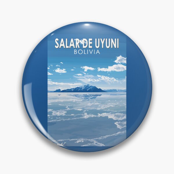 Item preview, Salar de Uyuni Bolivia Travel Art Vintage designed and sold by KrisSidDesigns.