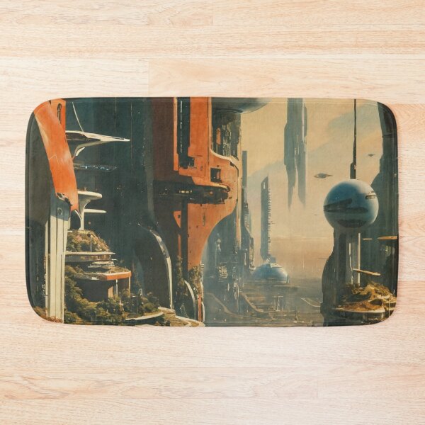 Item preview, the world of the future, art, architecture designed and sold by DonnaBlankaArt.