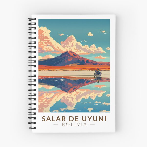 Item preview, Salar de Uyuni Bolivia Motocicleta Viaje Arte Vintage designed and sold by KrisSidDesigns.