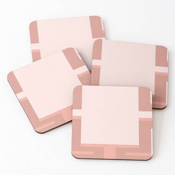 Item preview, abstract geometric rectangles pink  designed and sold by colorofmagic.