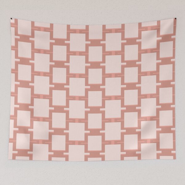 Item preview, abstract geometric rectangles pink  designed and sold by colorofmagic.