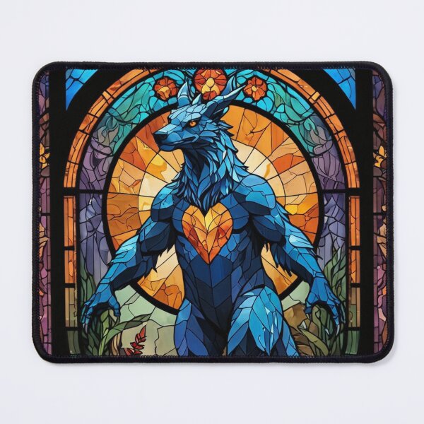 Item preview, Stained Glass Cryptid designed and sold by NerdscapeDC.