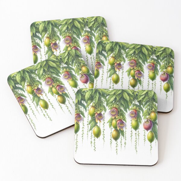 Item preview, Passionfruit Vines with Purple and Red Flowers designed and sold by Rowdy Dean.