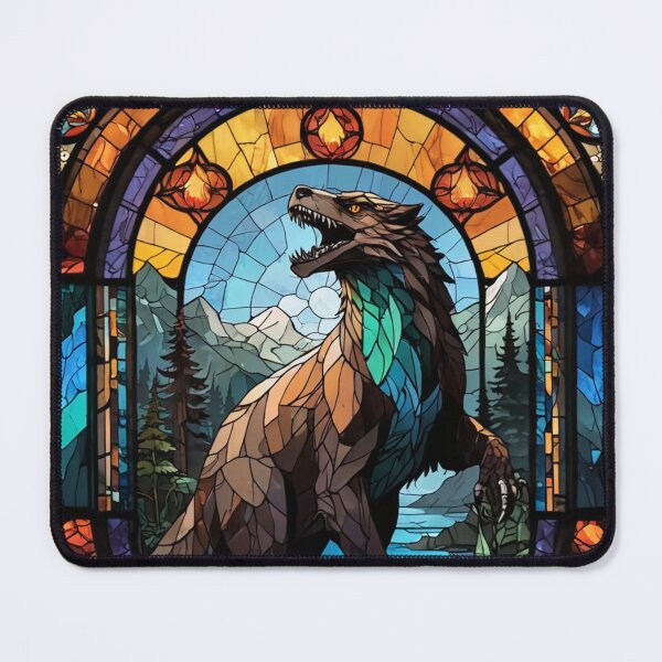 Item preview, Stained Glass Cryptid designed and sold by NerdscapeDC.