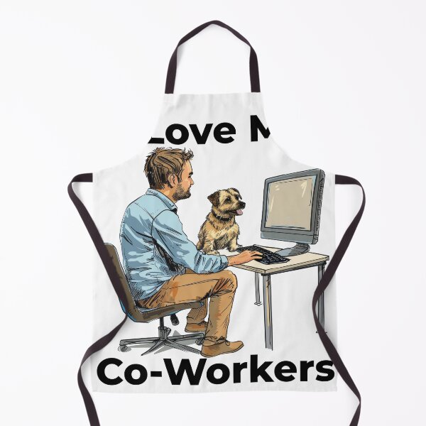 Item preview, I Love My Co-Workers Work From Home Dog designed and sold by Wormy-23.