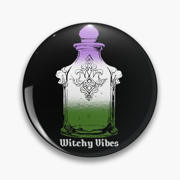 Item preview, Witchy Vibes Genderqueer Pride Flag, Subtle Genderqueer Potion Bottle designed and sold by Travelslightly.