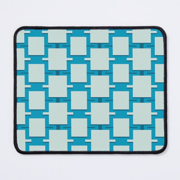 Item preview, abstract geometric rectangles blue designed and sold by colorofmagic.