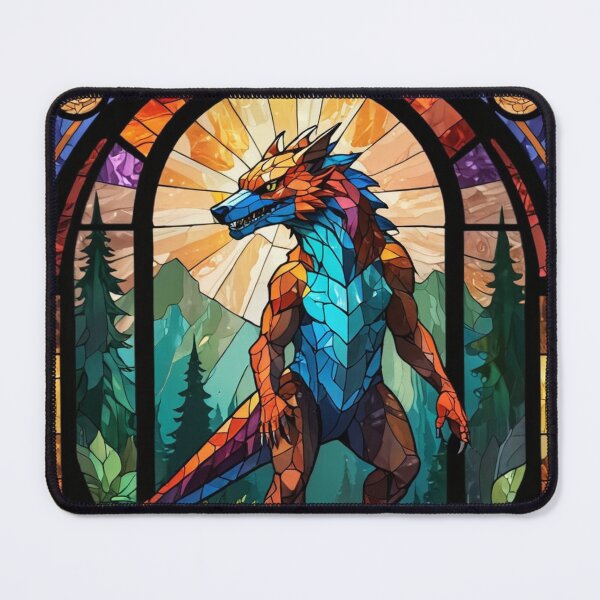 Item preview, Stained Glass Cryptid designed and sold by NerdscapeDC.
