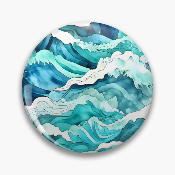 Item preview, Summer Ocean Beach Waves Pattern designed and sold by Unitepeople.