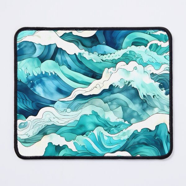 Item preview, Summer Ocean Beach Waves Pattern designed and sold by Unitepeople.