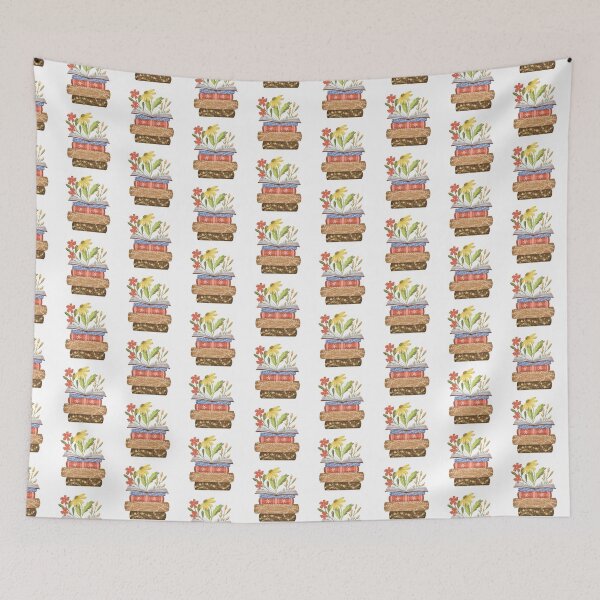 Item preview, Open book with colorful summer flowers designed and sold by pinkyfish1010.