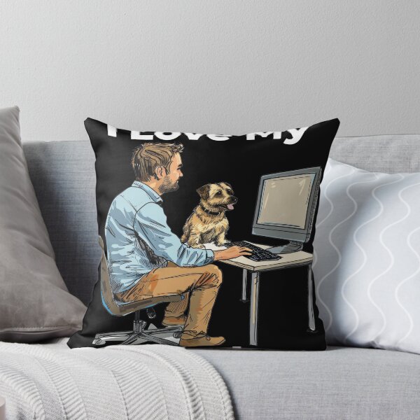 Item preview, I Love My Co-Workers Work From Home Dog designed and sold by Wormy-23.