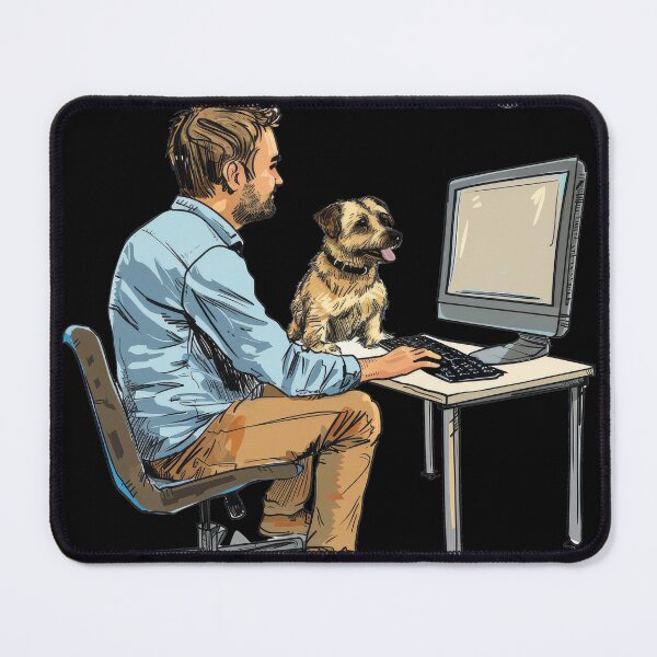 Item preview, I Love My Co-Workers Work From Home Dog designed and sold by Wormy-23.