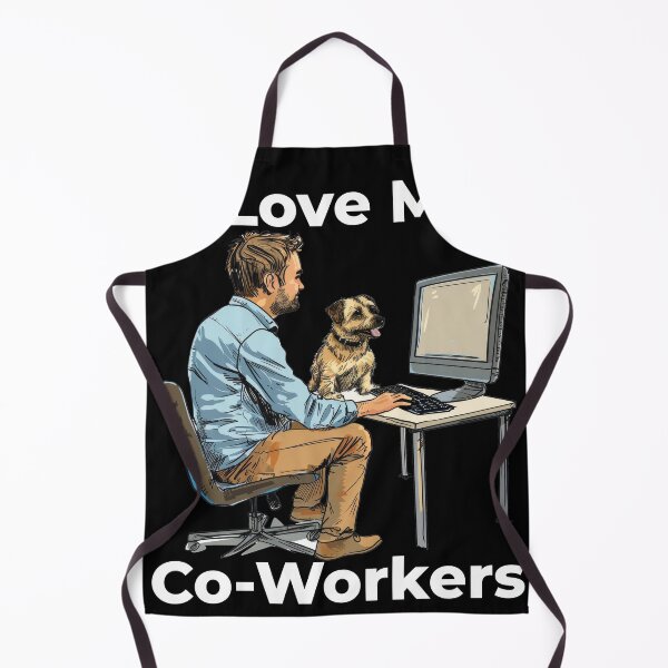 Item preview, I Love My Co-Workers Work From Home Dog designed and sold by Wormy-23.