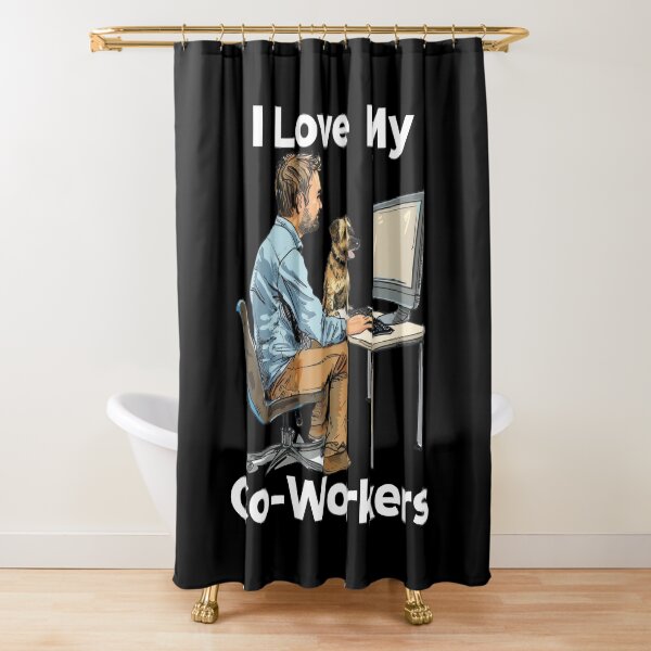 Item preview, I Love My Co-Workers Work From Home Dog designed and sold by Wormy-23.