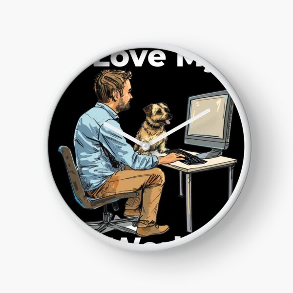 Item preview, I Love My Co-Workers Work From Home Dog designed and sold by Wormy-23.