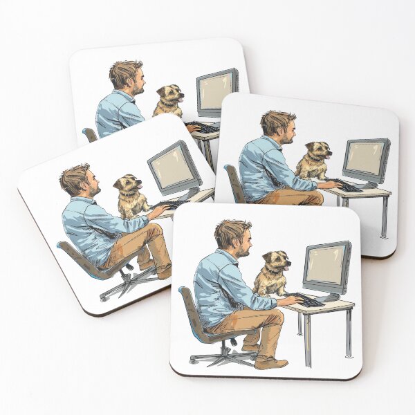 Item preview, I Love My Co-Workers Work From Home Dog No Text designed and sold by Wormy-23.