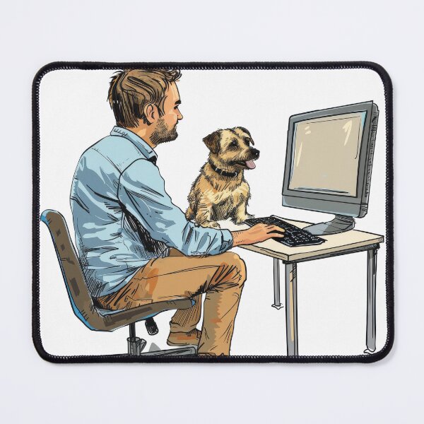 Item preview, I Love My Co-Workers Work From Home Dog No Text designed and sold by Wormy-23.