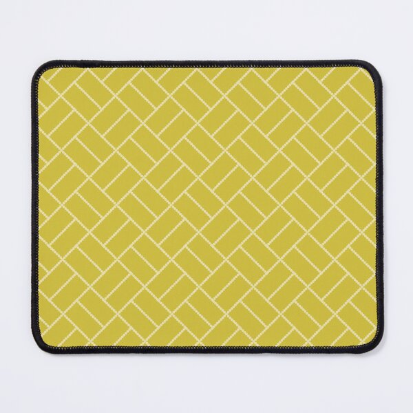 Item preview, diagonal geometric lines on mustard yellow designed and sold by colorofmagic.