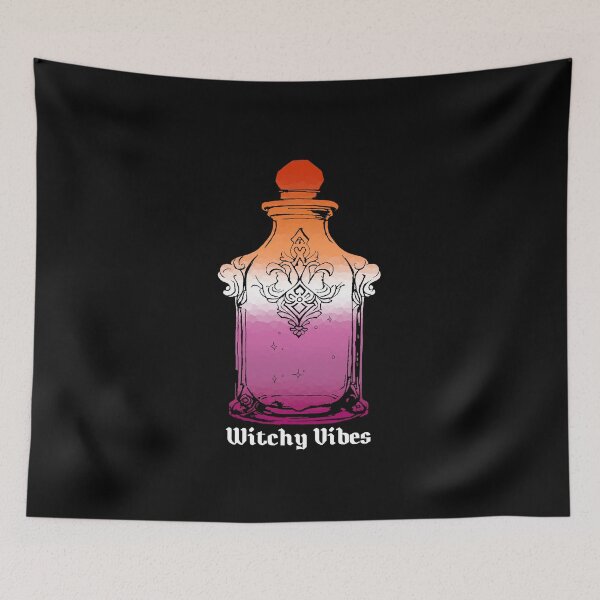 Item preview, Witchy Vibes Lesbian Pride Flag, Subtle Lesbian Potion Bottle designed and sold by Travelslightly.