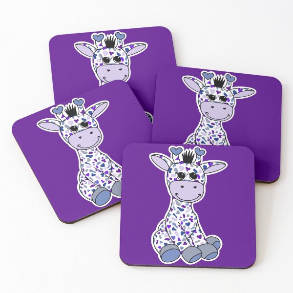 Item preview, Cute Butch Lesbian Pride Flag Giraffe Purple Blue Gray designed and sold by JoyfulJen.