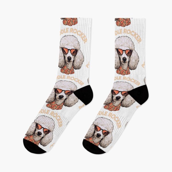 Item preview, Poodle Rocker Dog | Funny Dog Art designed and sold by Graphlie.