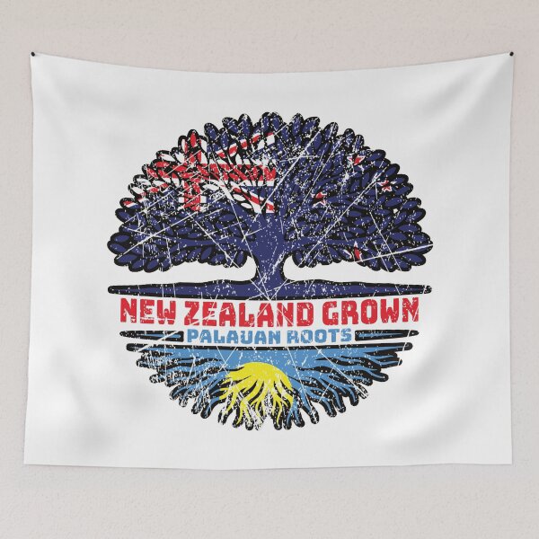 Item preview, Palau Palauan New Zealander New Zealand Tree Roots Flag designed and sold by FlagX.