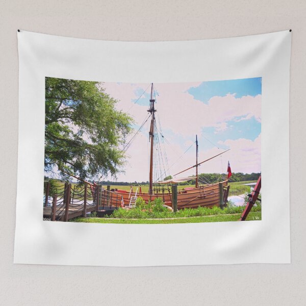 Item preview, Adventure Ship At Charles Towne Landing South Carolina designed and sold by LisaWootenPhoto.