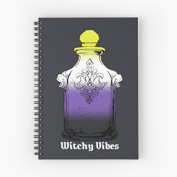 Item preview, Witchy Vibes Nonbinary Pride Flag, Subtle Nonbinary Potion Bottle designed and sold by Travelslightly.