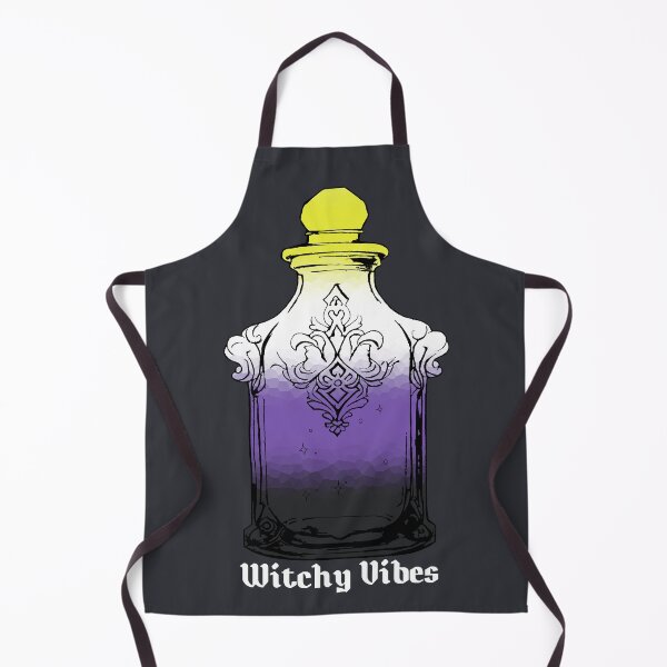 Item preview, Witchy Vibes Nonbinary Pride Flag, Subtle Nonbinary Potion Bottle designed and sold by Travelslightly.