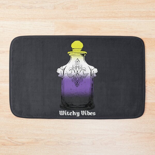Item preview, Witchy Vibes Nonbinary Pride Flag, Subtle Nonbinary Potion Bottle designed and sold by Travelslightly.