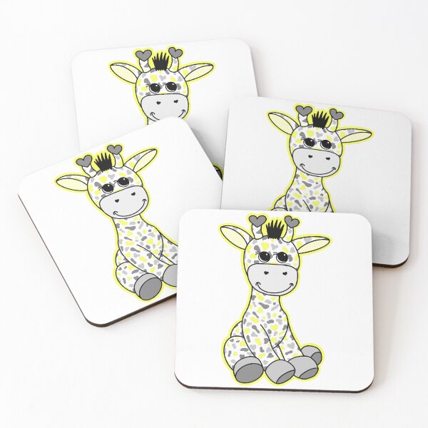 Item preview, Cute Demigender Pride Flag Giraffe Yellow Gray White designed and sold by JoyfulJen.