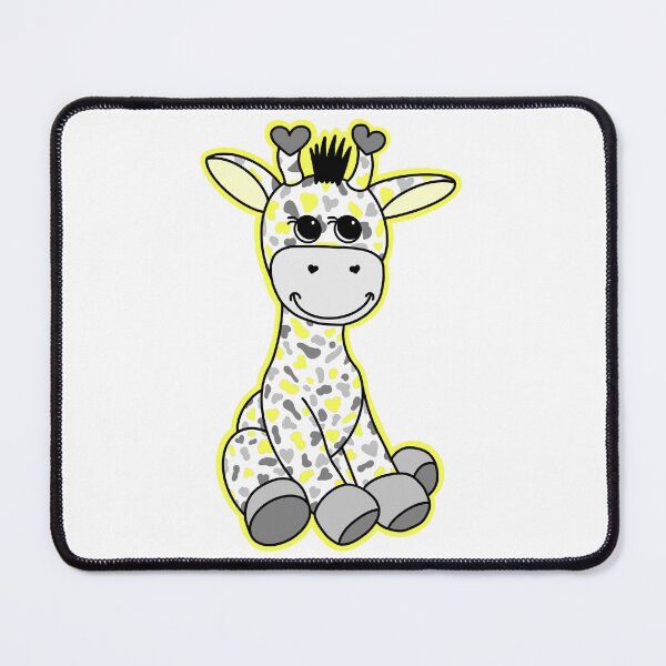 Item preview, Cute Demigender Pride Flag Giraffe Yellow Gray White designed and sold by JoyfulJen.