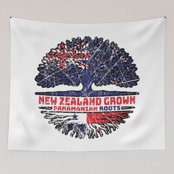 Item preview, Panama Panamanian New Zealander New Zealand Tree Roots Flag designed and sold by FlagX.