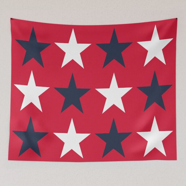 Item preview, Large  NAVY BLUE, WHITE and RED STARS  designed and sold by RachelMacht.