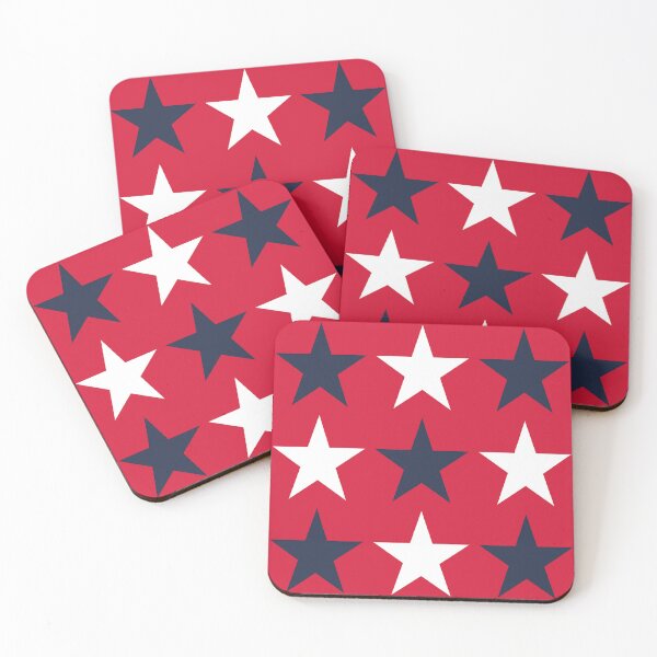 Item preview, Large  NAVY BLUE, WHITE and RED STARS  designed and sold by RachelMacht.
