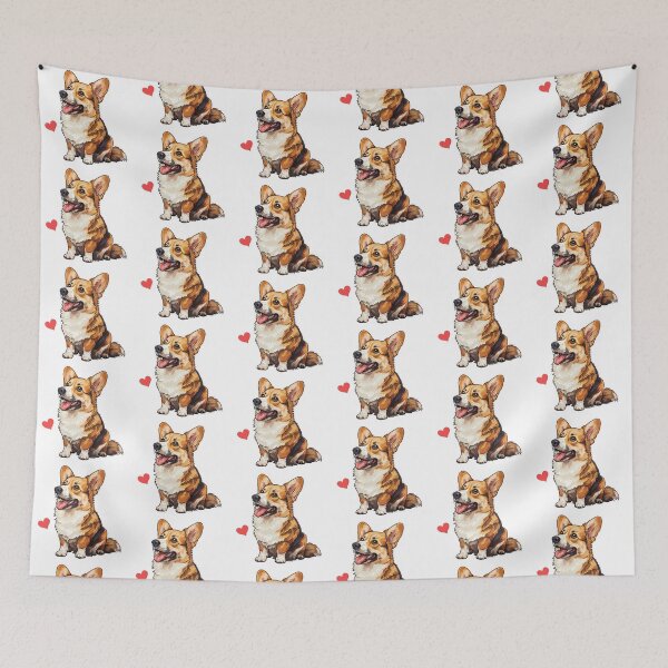 Item preview, Adorable corgi animal sticker, cute corgi in cartoon art, perfect for dog lovers. designed and sold by tjnextgen99.