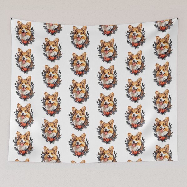 Item preview, Cute corgi sticker in cartoon art style, showcasing corgi love, ideal for decorations. designed and sold by tjnextgen99.