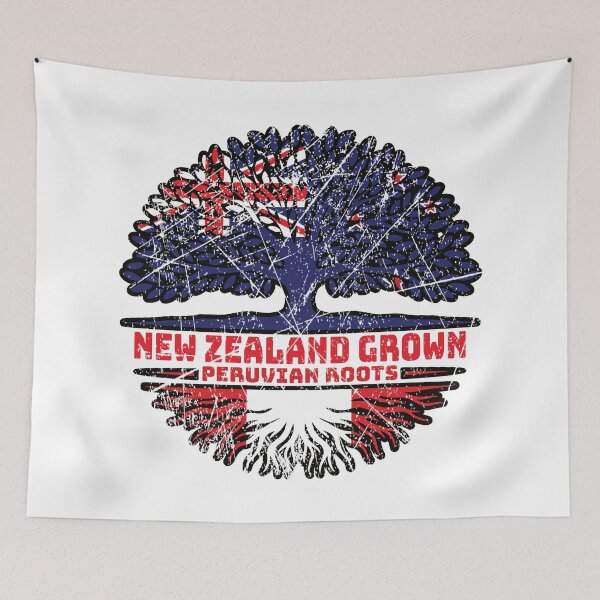 Item preview, Peru Peruvian New Zealander New Zealand Tree Roots Flag designed and sold by FlagX.