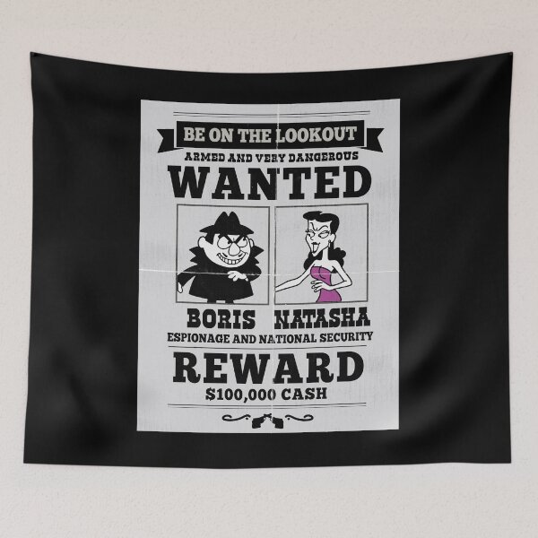 Item preview, Wanted Boris and Natasha Dks designed and sold by Alema Art.