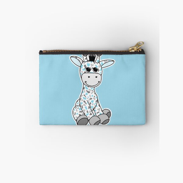 Item preview, Cute Demiboy Pride Flag Giraffe Blue Gray White designed and sold by JoyfulJen.
