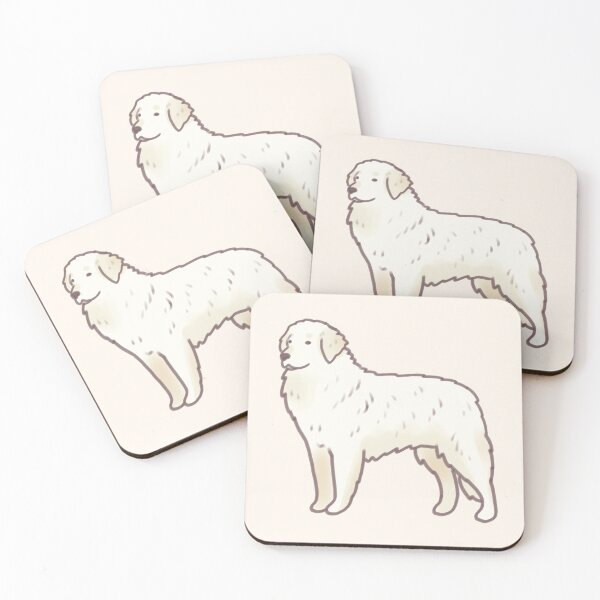 Item preview, Kuvasz dog illustration  designed and sold by Artofmayara.