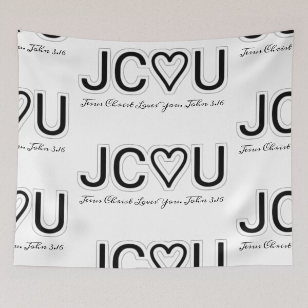 Item preview, JC♡U - Jesus Christ Loves You  designed and sold by Kangaroo Sun.
