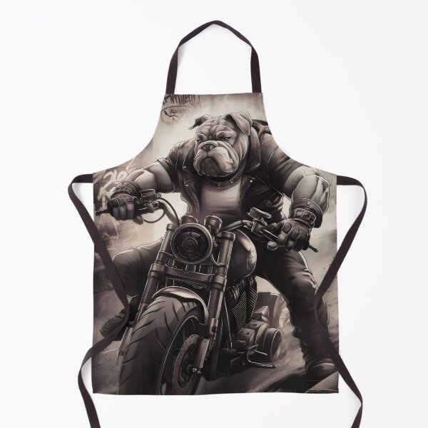 Item preview, Dog on a motorcycle. designed and sold by MyHappyArtShop.