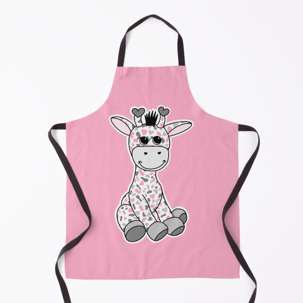 Item preview, Cute Demigirl Pride Flag Giraffe Pink Gray White designed and sold by JoyfulJen.