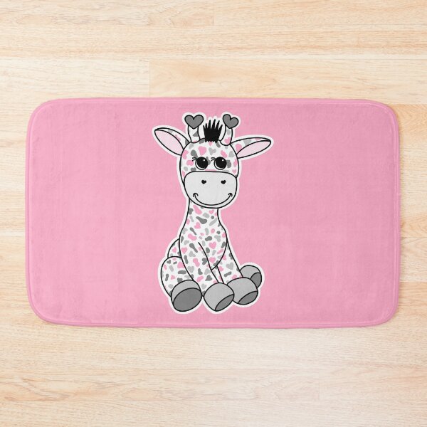 Item preview, Cute Demigirl Pride Flag Giraffe Pink Gray White designed and sold by JoyfulJen.
