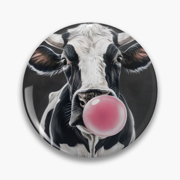 Item preview, Cow with chewing gum. designed and sold by MyHappyArtShop.