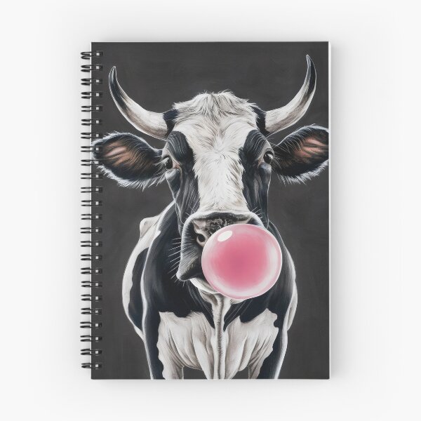 Item preview, Cow with chewing gum. designed and sold by MyHappyArtShop.