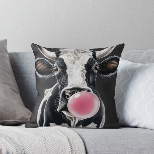 Item preview, Cow with chewing gum. designed and sold by MyHappyArtShop.